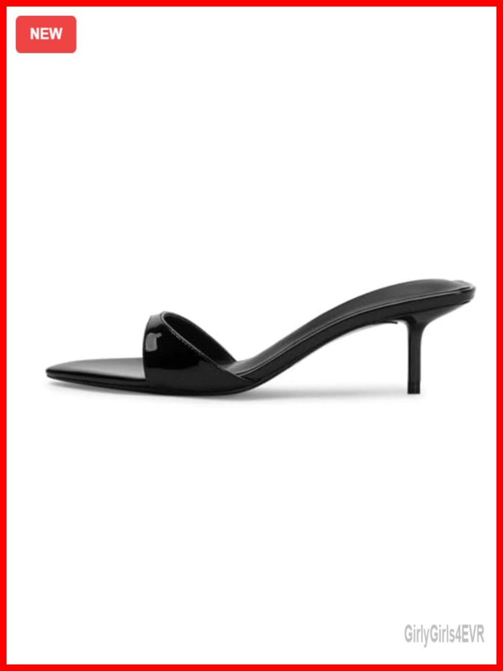 Kitten Heel Mule Sandals Pointed Toe Slip On Dress Shoes for Women